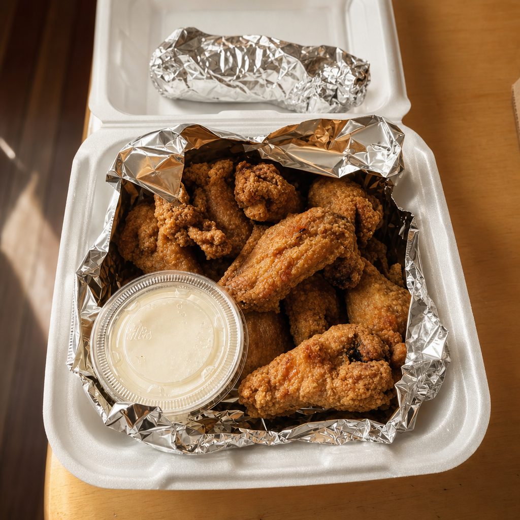 10 Chicken Wings.
