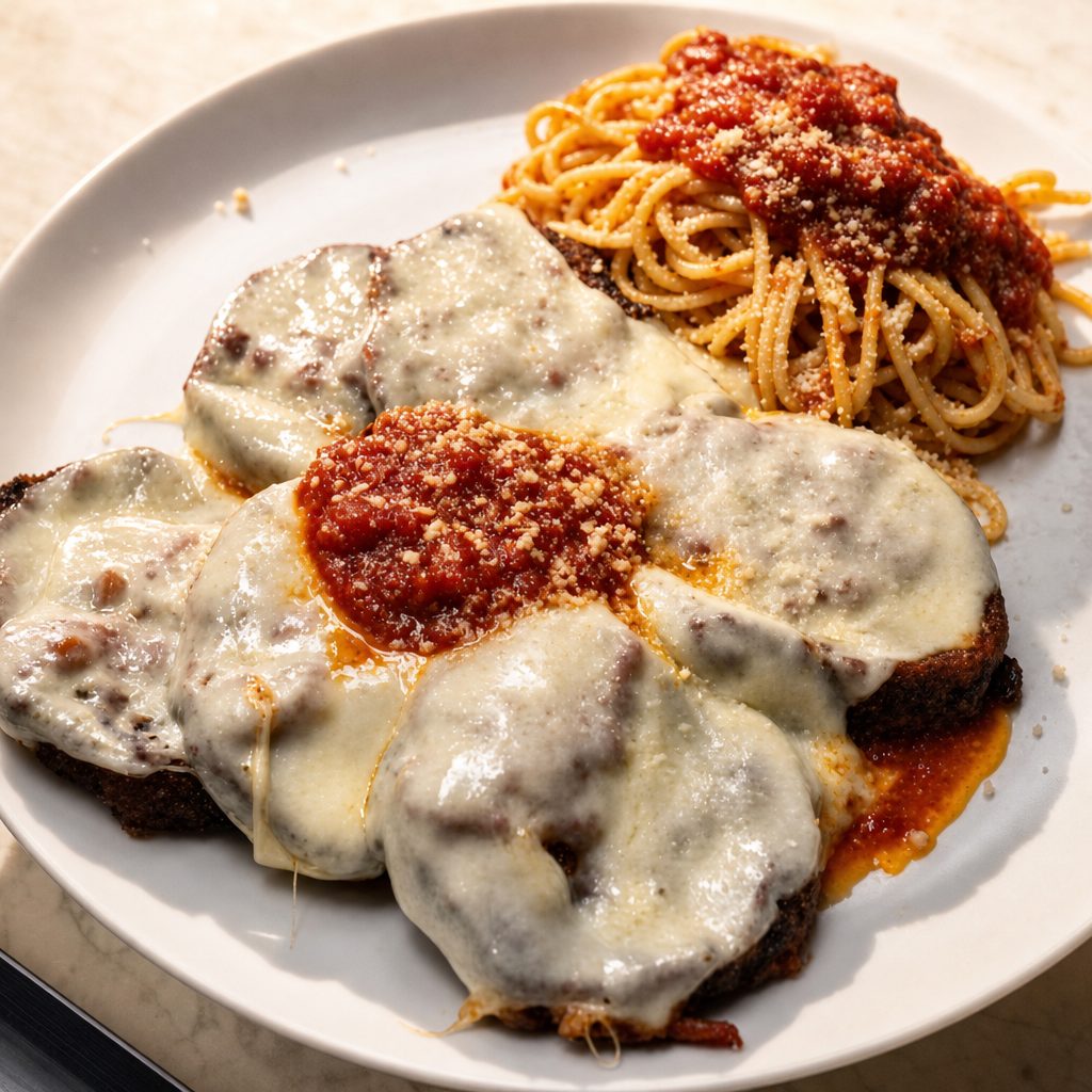 Eggplant Parmigiana.